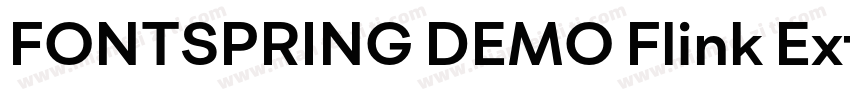 FONTSPRING DEMO Flink Extra Bold Re字体转换
